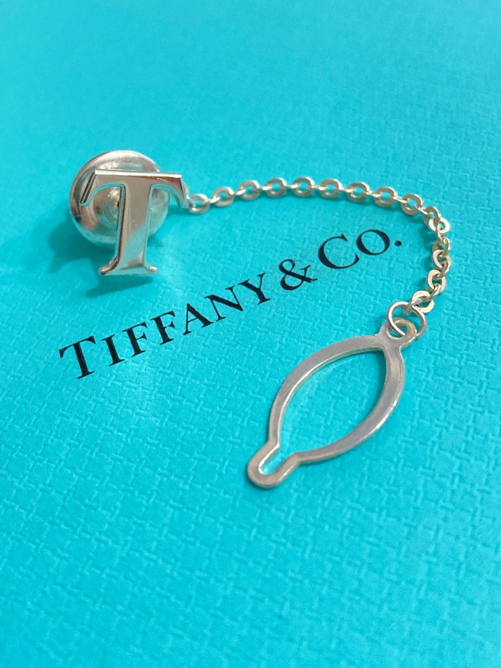 Tiffany & Co. Tie Tack With Chain